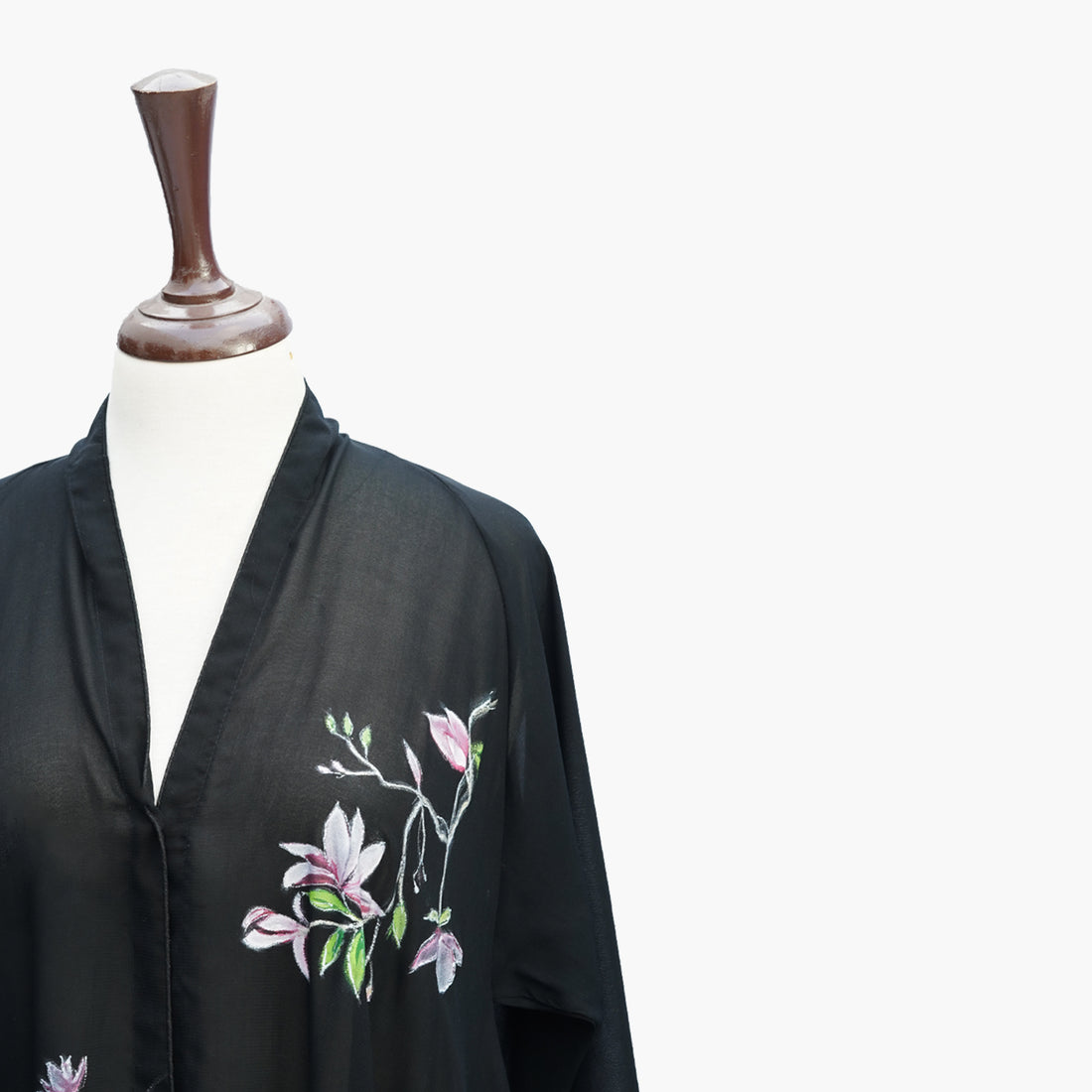 " Lily Vines" Hand Painted Shrug