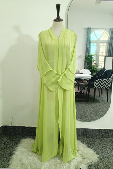 Chiffon Shrug-Lime