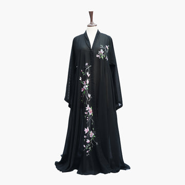 Handpainted Shrug " Lily Vines"