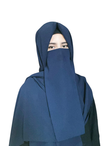 Hijab & Niqab Set-Royal Blue