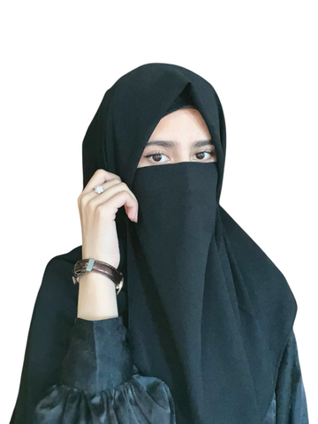Hijab & Niqab Set-Black