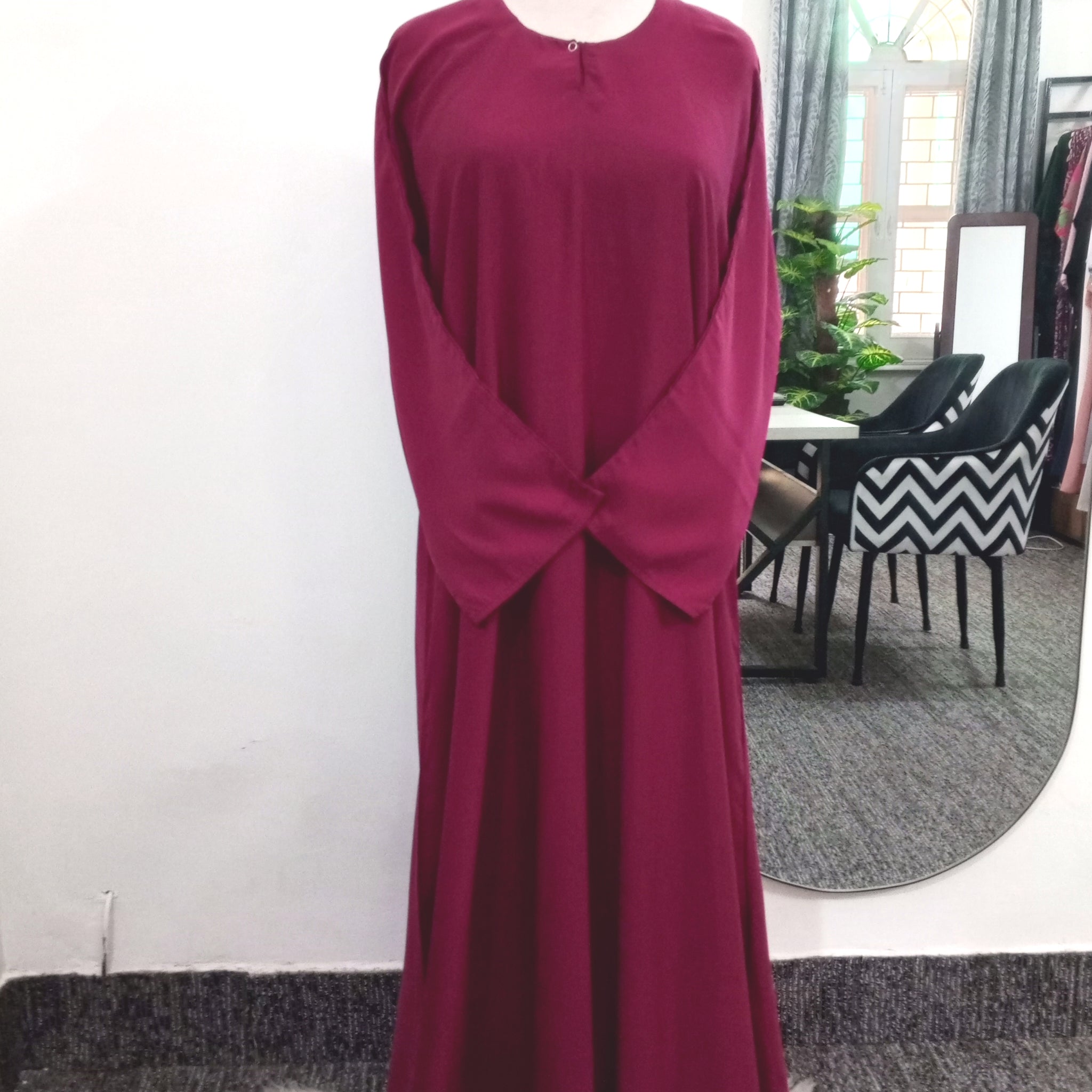 Sophia Plain - Maroon