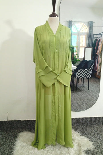Chiffon Shrug-Apple Green