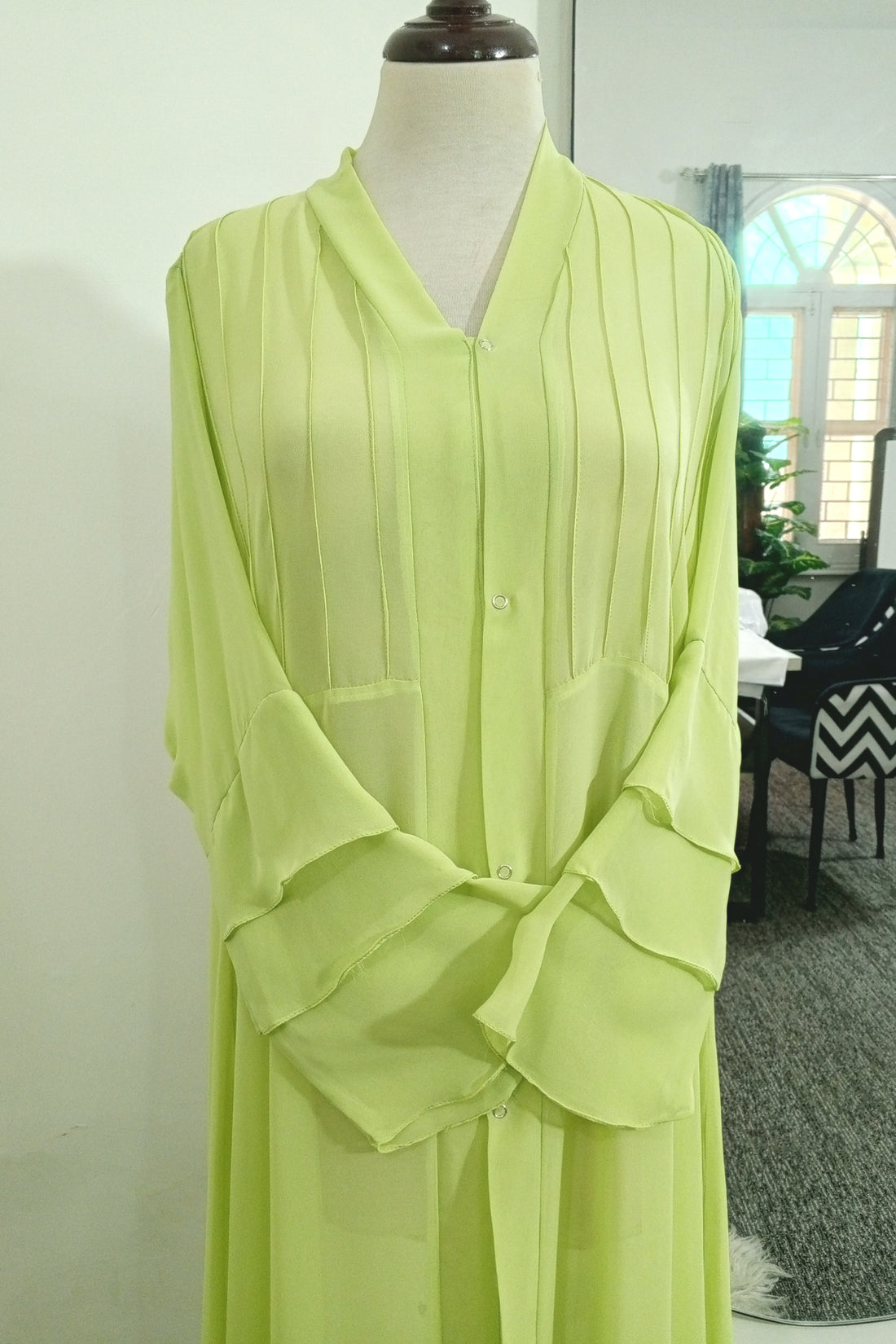 Chiffon Shrug-Lime