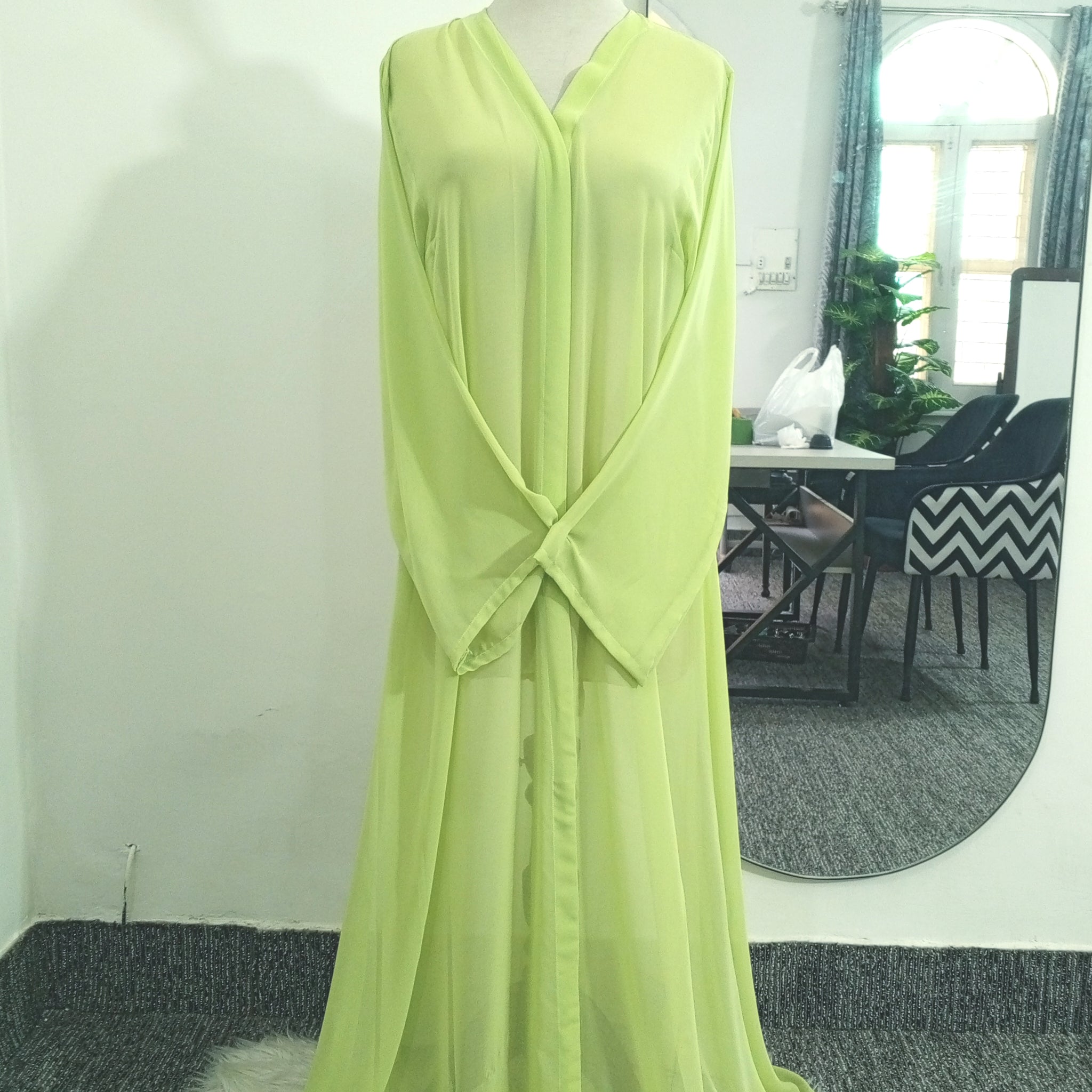 Chiffon Shrug- Lime Plain