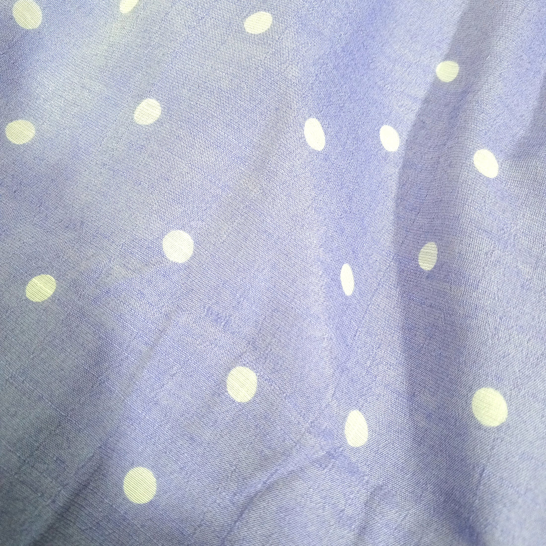 Kids Hijab Linen- Blue Dots