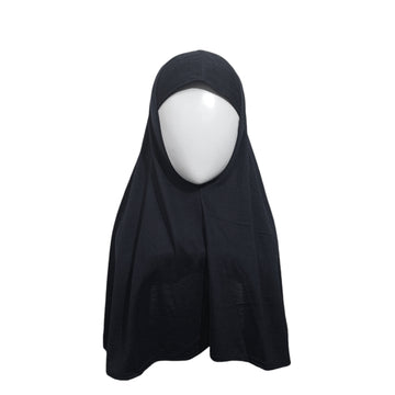 Kids Hijab Jersy- Black 🖤