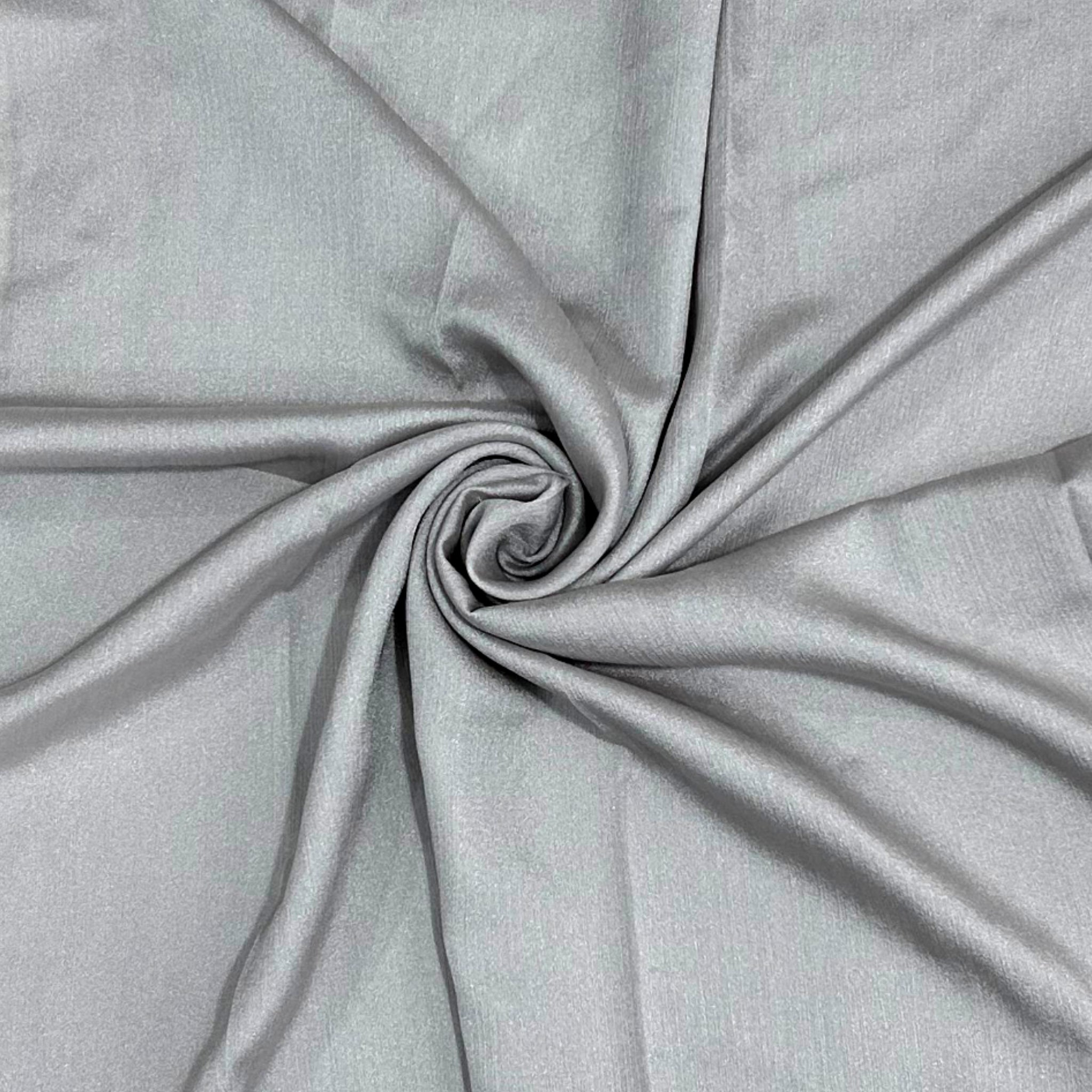 Crinkle Silk Hijab-Pearl Grey