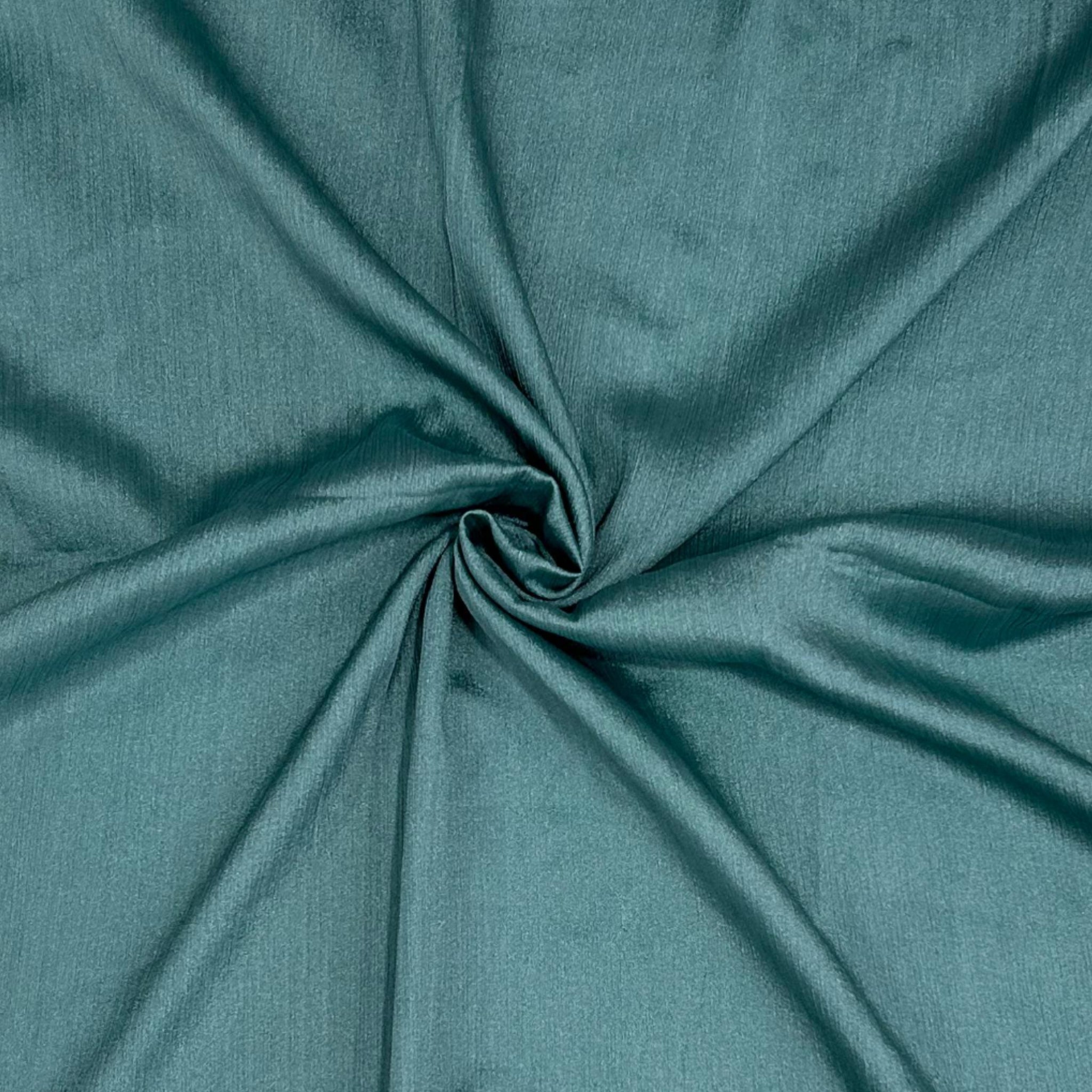 Crinkle Silk Hijab-Teal