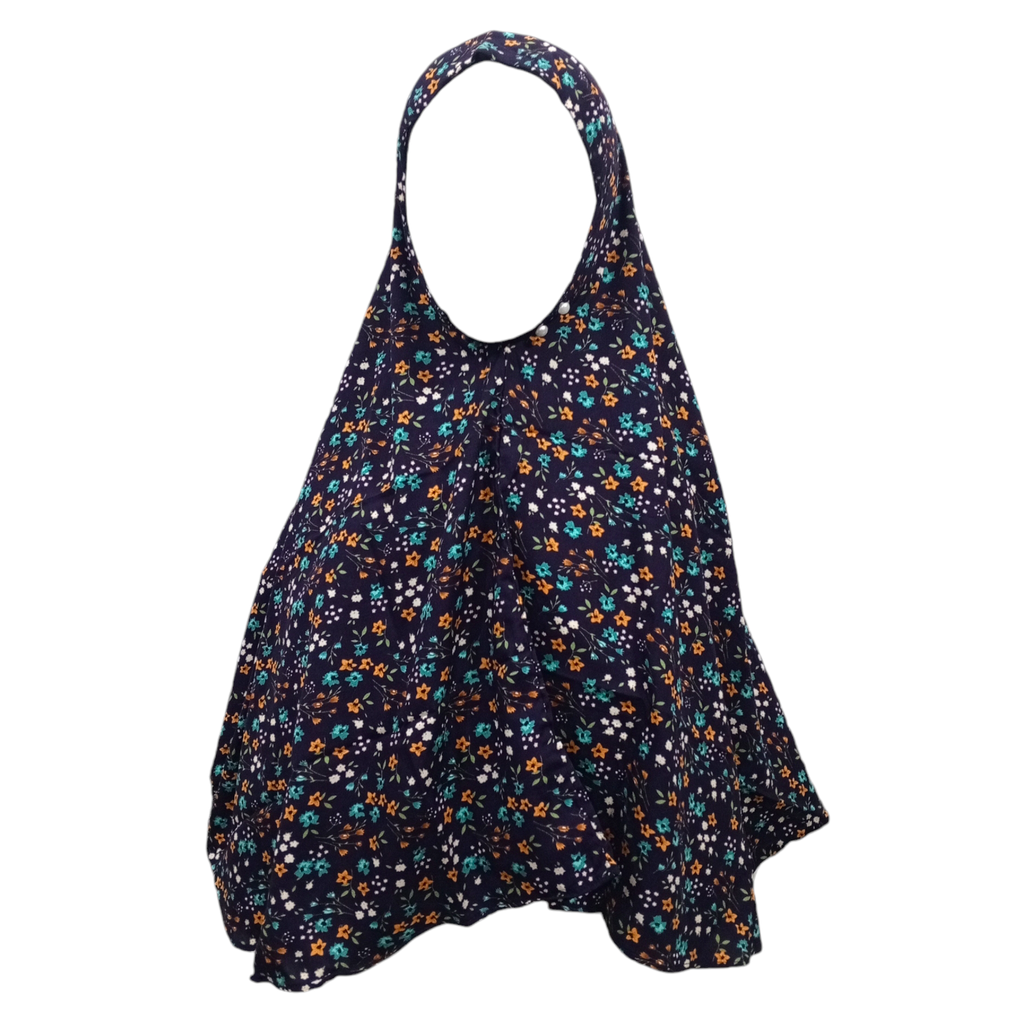 Kids Hijab Linen- Navy Blue
