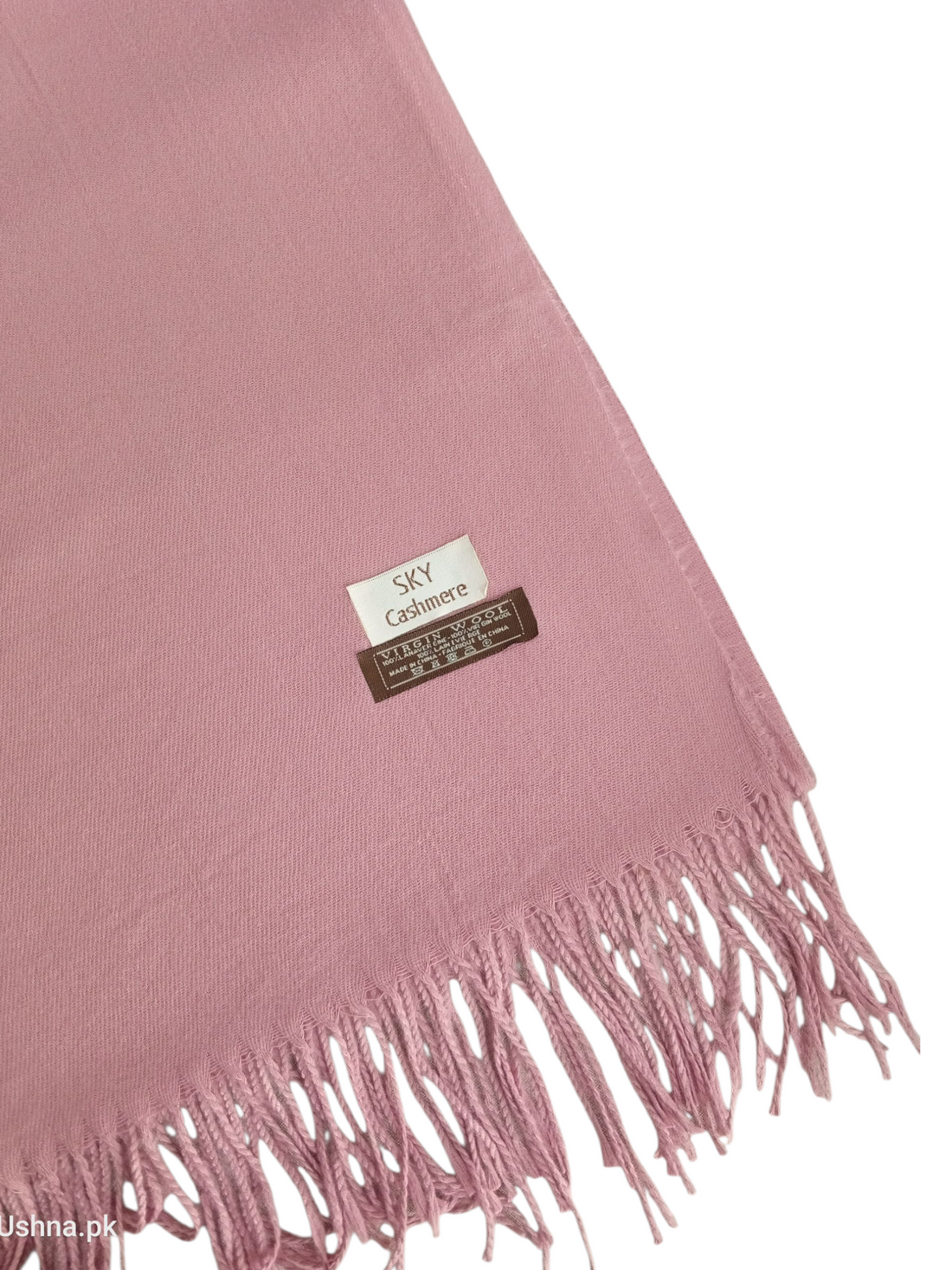 Pink Shawl on a white background.