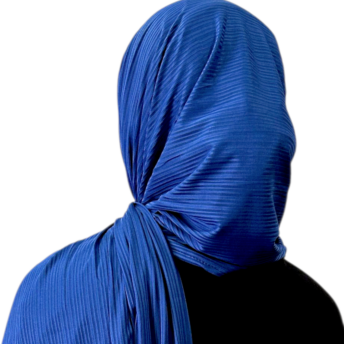 Ribbed Jersey Hijab - Royal Blue